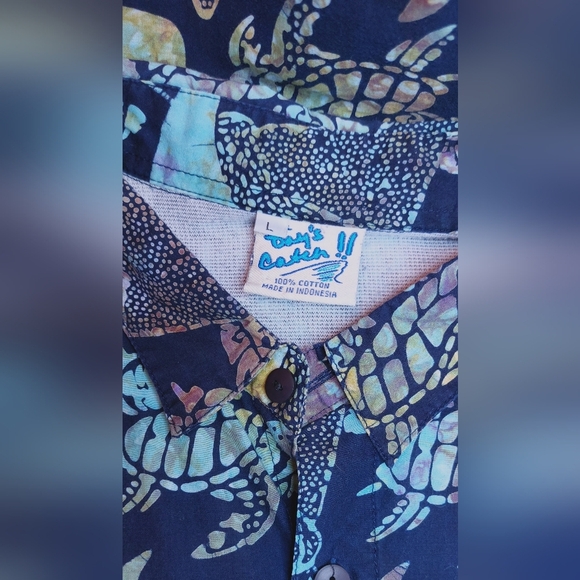 The Days Catch Mens Colorful 100% Cotton Size Large Button Front Shirt Hawaiian - Picture 5 of 8